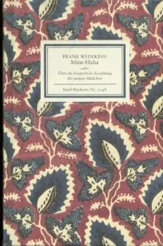 Insel-Bücherei 1148, Mine-Haha, Wedekind, Frank. 1994, Insel-Verlag