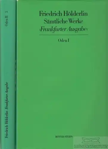 Buch: Sämtliche Werke Frankfurter Ausgabe 4+5, Friedrich, Hölderlin. 2 Bände