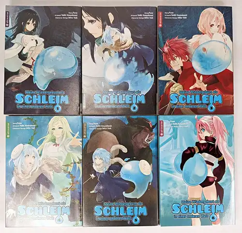 Manga: Meine Wiedergeburt als Schleim in einer anderen Welt 1-6, Fuse, 6 Bände