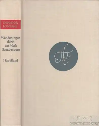 Buch: Wanderungen durch die Mark Brandenburg Teil 3, Fontane, Theodor. 1982