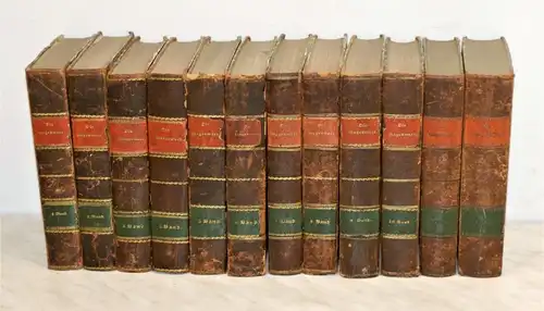 Buch: Die Gegenwart. 12 Bände, 1848 ff, F. A. Brockhaus Verlag, gebraucht, gut