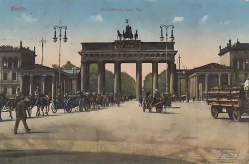 AK Berlin. Brandenburger Tor. ca. 1913, Postkarte. Ca. 1913, ohne Verlag
