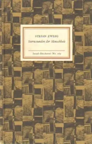Insel-Bücherei 165, Sternstunden der Menschheit, Zweig, Stefan. 1991