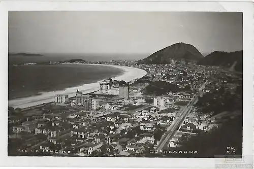 AK Rio de Janeiro. Copacabana. ca. 1930, Postkarte. Ca. 1930, gebraucht, gut