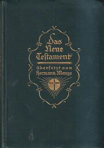 Biblia: Das Neue Testament übersetzt von Hermann Menge, 1923, gebraucht, gut