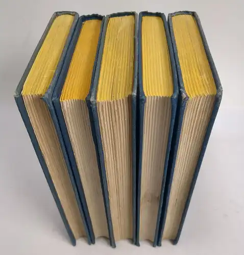 5 Bände Schillers Werke, 1925, Gutenberg Verlag, bearbeitet v. Chr. Christiansen