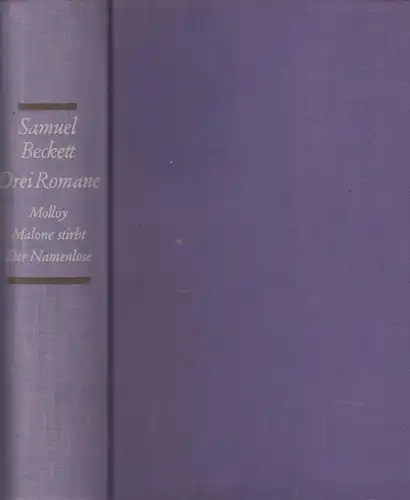 Buch: Drei Romane, Beckett, Samuel. Ca. 1960, Suhrkamp Verlag, gebraucht, gut
