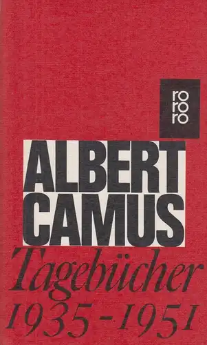 Buch: Tagebücher 1935-1951. Camus, Albert, 1982, Rowohlt Taschenbuch Verlag