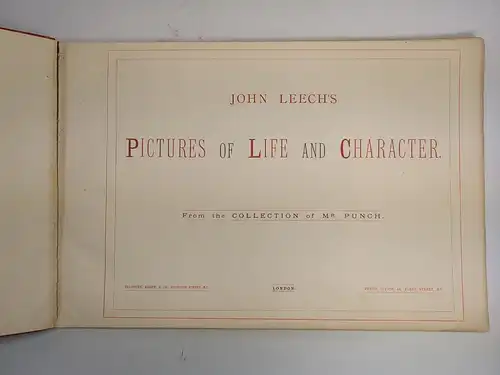 Buch: John Leech's Pictures of Life and Character, Bradbury, Agnew & Co.