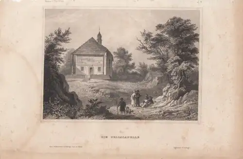 Die Tellscapelle. aus Meyers Universum, Stahlstich. Kunstgrafik, 1850