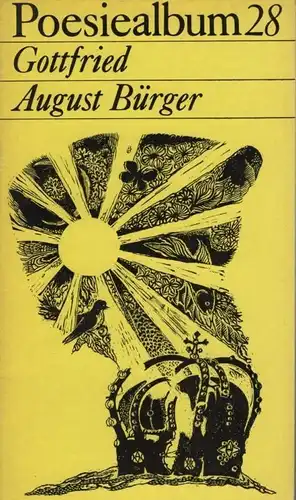 Buch: Poesiealbum 28, Bürger, Gottfried August. Poesiealbum, 1970