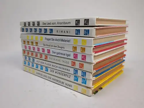 9x Die kleinen Trompeterbücher, Der Kinderbuchverlag, 9 Bände, Tasse, Igel ...