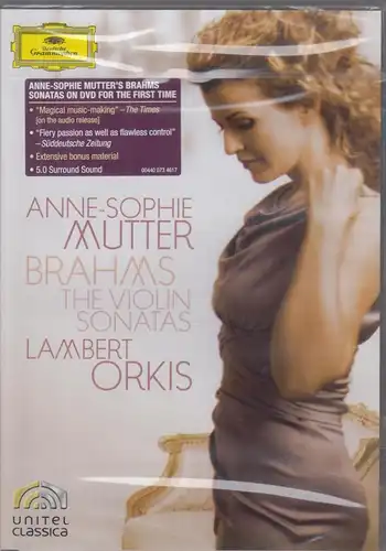 Musik-DVD: Anne-Sophie Mutter u.a. Brahms - The Violin Sonatas, 2010, wie neu