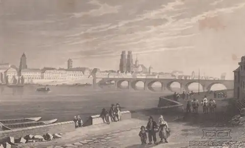 Orleans. aus Meyers Universum, Stahlstich. Kunstgrafik, 1850, gebraucht,  264729