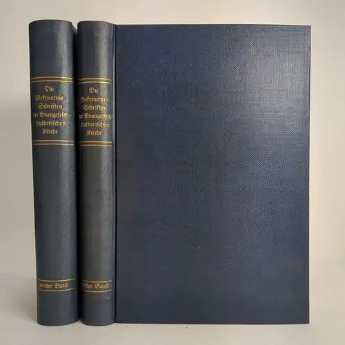 Buch: Die Bekenntnisschriften der evangelisch-lutherischen Kirche. 1930, 2 Bände