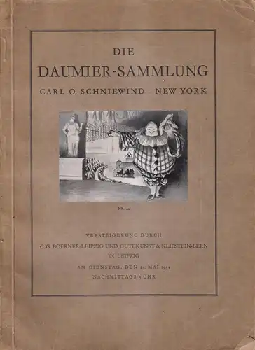 Buch: Die Daumier-Sammlung Carl O. Schniewind, Boerner / Gutekunst & Klipstein