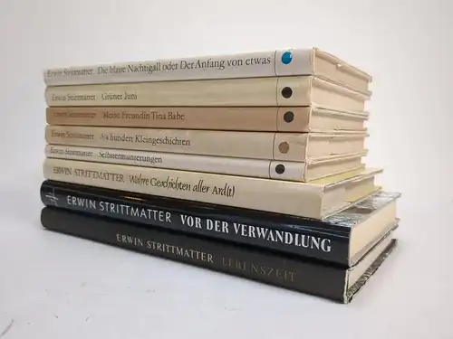 8 Bücher Erwin Strittmatter: Lebenszeit; Selbstermunterungen; Grüner Juni ...
