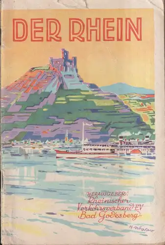 Buch: Der Rhein. Kleiner Führer durch das Rheintal. 1931, Verkehrsverband