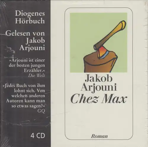 CD-Box: Jakob Arjouni - Chez Max. 2006, Autorenlesung, 4 CDs, wie neu