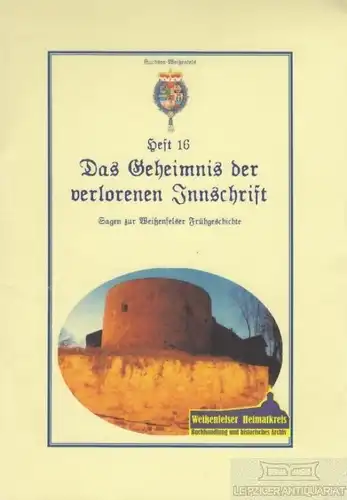 Buch: Das Geheimnis der verlorenen Innschrift, Reitzenstein. Heft, 2012