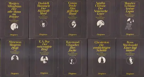 10 Minibücher Krisenbibliothek der Weltliteratur, Diogenes, detebe, Krimis