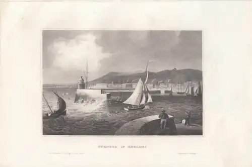 Swansea in England. aus Meyers Universum, Stahlstich. Kunstgrafik, 1850 265920