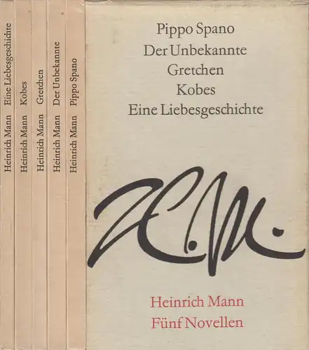 Buch: Fünf Novellen, Mann, Heinrich. 5 Bände, 1971, Aufbau Verlag