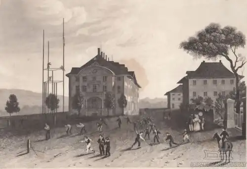 Hofwyl. aus Meyers Universum, Stahlstich. Kunstgrafik, 1850, gebraucht, g 266571
