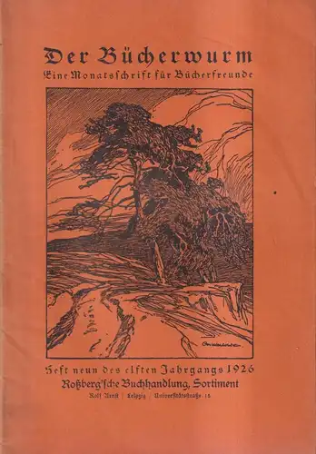 Der Bücherwurm, Heft 8, 11. Jahrgang, 1926, Eine Monatsschrift für Bücherfreunde