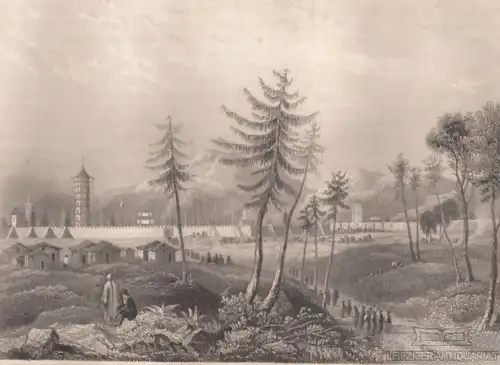 Peking in China. aus Meyers Universum, Stahlstich. Kunstgrafik, 1850