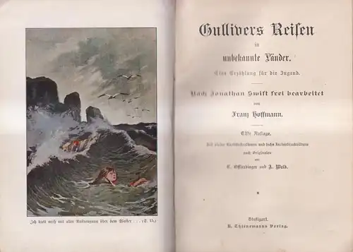 Buch: Gullivers Reisen in unbekannte Länder, J. Swift, F. Hoffmann, Thienemann