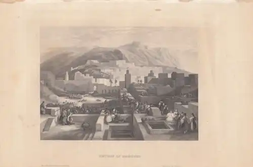 Tetouan. aus Meyers Universum, Stahlstich. Kunstgrafik, 1850, gebraucht, gut