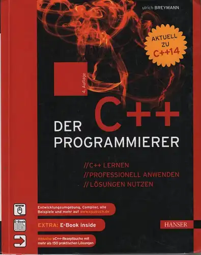 Buch: Der C++ Programmierer, Breymann, Ulrich, 2015, Hanser, Aktuell zu C++14