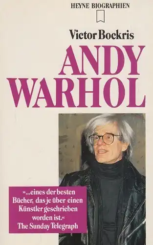 Buch: Andy Warhol, Bockris, Victor. Heyne Biographien, 1991, gebraucht, sehr gut
