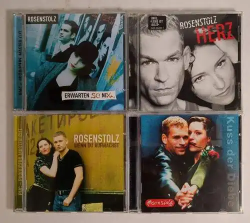 4 CDs Rosenstolz: Herz; Erwarten se nix; Kuss der Diebe; Wenn du aufwachst