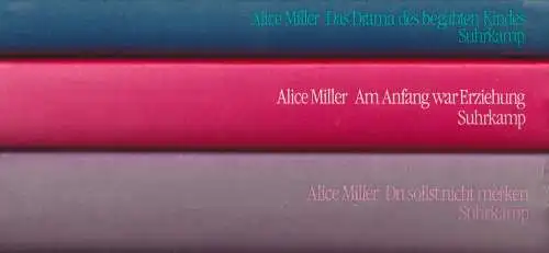 3 Bücher Alice Miller: Du sollst nicht merken; Am Anfang war Erziehung ...