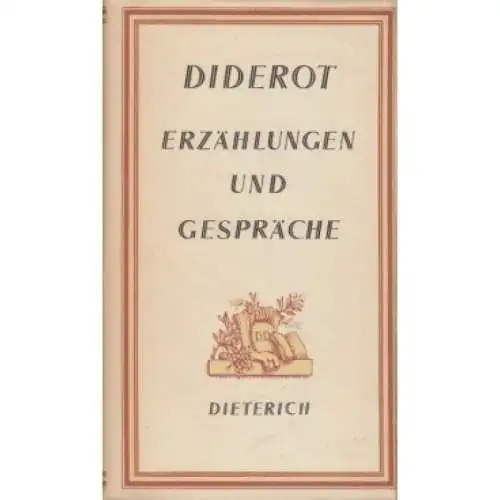 Sammlung Dieterich 138, Erzählungen und Gespräche, Diderot, Denis. 1964 336119