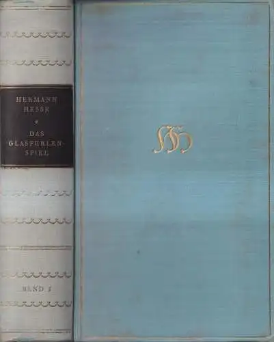 Buch: Das Glasperlenspiel, Hermann Hesse, 1943, Fretz & Wasmuth, Band 1 von 2