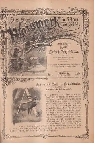 Das Weidwerk in Wort und Bild Band 9 Nr. 1-23 / 1899/1900, ohne Heft 15!