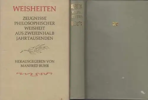 Buch: Weisheiten, Buhr, Manfred. 1988, Bibliographisches Institut