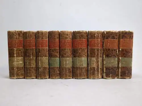 9 Bände Walter Scott's Romane, 20 Teile in 9 Bänden, Gebrüder Schumann, 1825 ff.