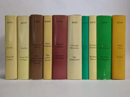 10 Bände BDW Bibliothek der Weltliteratur Aufbau, Seghers, Flaubert, Balzac ...