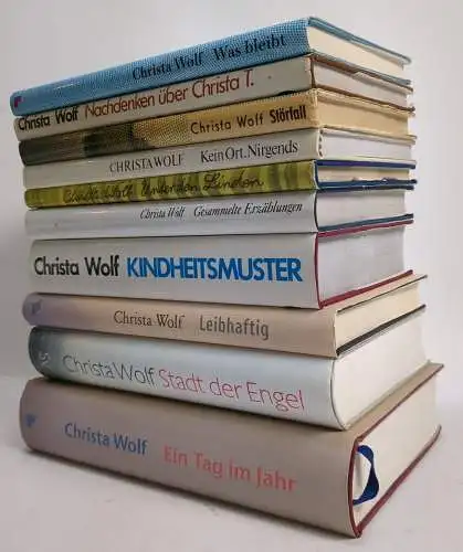 10 Bücher Christa Wolf: Was bleibt, Leibhaftig, Störfall, Stadt der Engel ...