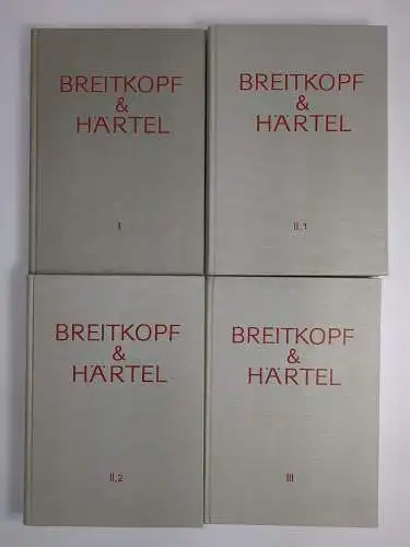 Buch: Breitkopf & Härtel, Gedenkschrift und Arbeitsbericht, Oskar von Hase, 1968