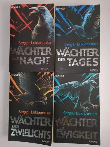 Buch: Wächter-Saga 1-4, Sergej Lukjanenko, Nacht, Tag, Zwielicht, Ewigkeit, 4Bde