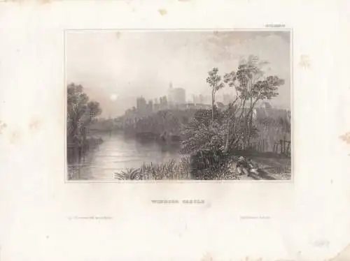 Windsor Castle. aus Meyers Universum, Stahlstich. Kunstgrafik, 1850 264732