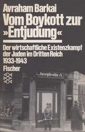 Buch: Vom Boykott zur Entjudung, Barkai, Avraham. Fischer, 1988, gebraucht, gut
