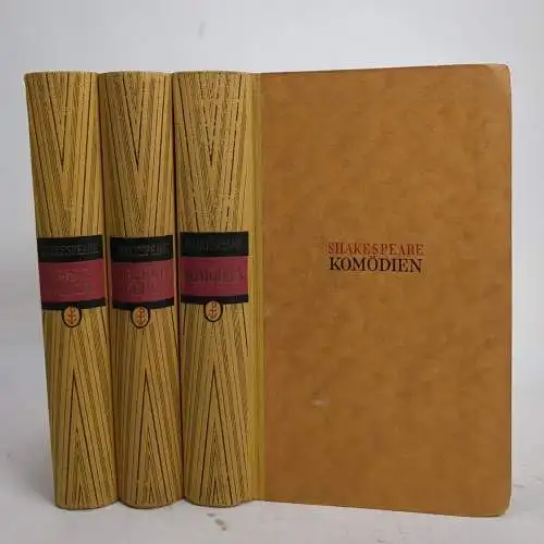 3 Bände William Shakespeare, Komödien, Jugendwerke, Lustspiele, Hans Rothe, List