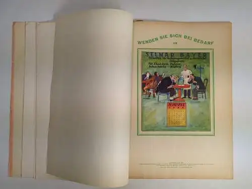 Die Reklame. 1. und 2. Augustheft 1926, Zeitschrift Verband dt. Reklamefachleute