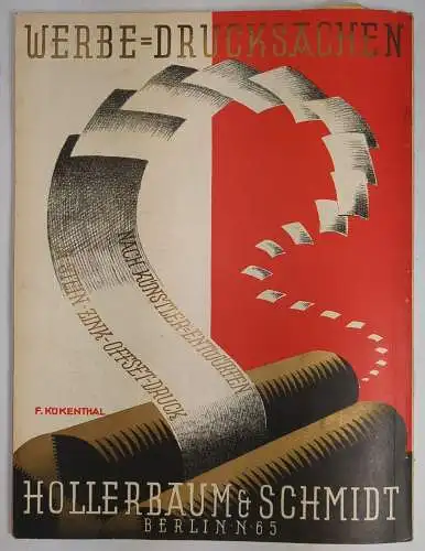 Die Reklame. 1. und 2. Augustheft 1926, Zeitschrift Verband dt. Reklamefachleute